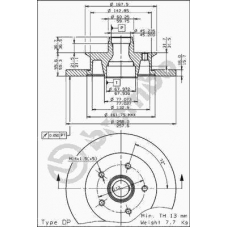 08.5177.20 BREMBO Тормозной диск