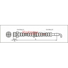 4113318 METZGER Тормозной шланг