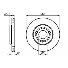 0 986 478 853 BOSCH Тормозной диск