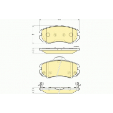 6133869 GIRLING Комплект тормозных колодок, дисковый тормоз