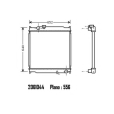2061044 ORDONEZ Радиатор, охлаждение двигателя