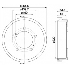 MBD357 MINTEX Тормозной барабан