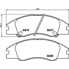 MDB82703 MINTEX Комплект тормозных колодок, дисковый тормоз