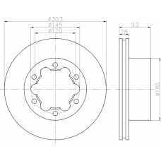 8DD 355 118-061 HELLA PAGID Тормозной диск