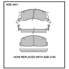 ADB3441 Allied Nippon Тормозные колодки