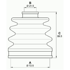 SJK7040.00 OPEN PARTS Комплект пылника, приводной вал