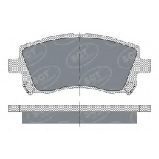 SP 258 SCT Комплект тормозных колодок, дисковый тормоз