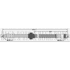 BBH6745 BORG & BECK Тормозной шланг