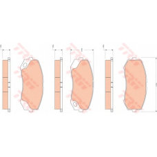 GDB3492 TRW Комплект тормозных колодок, дисковый тормоз