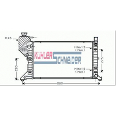 0400031 KUHLER SCHNEIDER Радиатор, охлаждение двигател