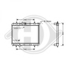 8126176 DIEDERICHS Радиатор, охлаждение двигателя