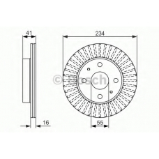 0 986 479 C18 BOSCH Тормозной диск