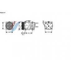 MNAK047 AVA Компрессор, кондиционер