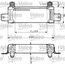 816590 VALEO Масляный радиатор, двигательное масло