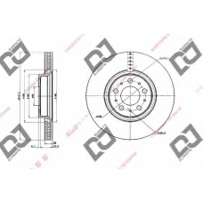 BD2009 DJ PARTS Тормозной диск