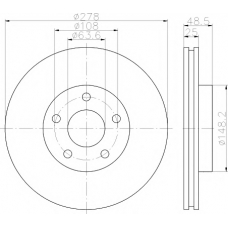 MDC2528 MINTEX Тормозной диск