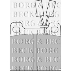 BBP1025 BORG & BECK Комплект тормозных колодок, дисковый тормоз