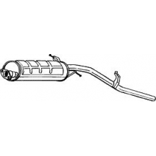 282-357 BOSAL Глушитель выхлопных газов конечный