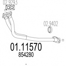01.11570 MTS Труба выхлопного газа
