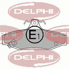LP1420 DELPHI Комплект тормозных колодок, дисковый тормоз