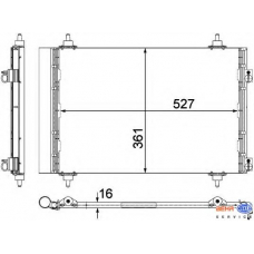 8FC 351 307-691 HELLA Конденсатор, кондиционер