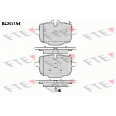 BL2081A4 FTE Комплект тормозных колодок, дисковый тормоз