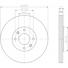 MDC814 MINTEX Тормозной диск