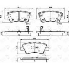 ADB32161 COMLINE Комплект тормозных колодок, дисковый тормоз