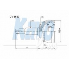 CV-6520 KAVO PARTS Шарнирный комплект, приводной вал