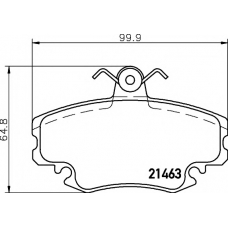 8DB 355 018-131 HELLA PAGID Комплект тормозных колодок, дисковый тормоз