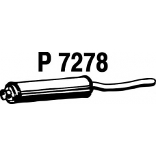 P7278 FENNO Средний глушитель выхлопных газов
