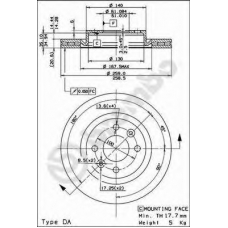 09.5802.21 BREMBO Тормозной диск