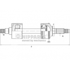 N2802001 NIPPARTS Приводной вал