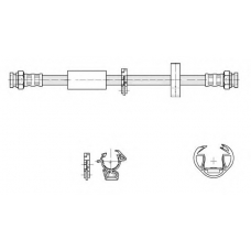 516877 KAWE Тормозной шланг