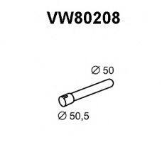 VW80208 VENEPORTE Труба выхлопного газа