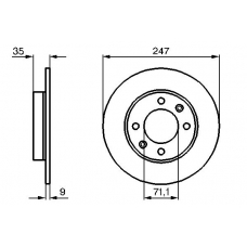 0 986 478 608 BOSCH Тормозной диск