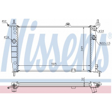 63252A NISSENS Радиатор, охлаждение двигателя