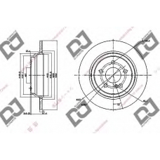 BD1149 DJ PARTS Тормозной диск