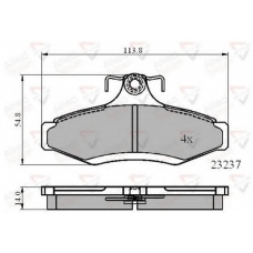 ADB0495 COMLINE Комплект тормозных колодок, дисковый тормоз