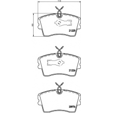 8DB 355 017-851 HELLA PAGID Комплект тормозных колодок, дисковый тормоз