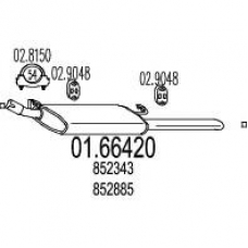 01.66420 MTS Глушитель выхлопных газов конечный