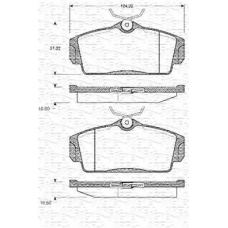 363702161052 MAGNETI MARELLI Комплект тормозных колодок, дисковый тормоз