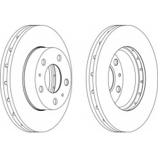 DDF1718-1 FERODO Тормозной диск