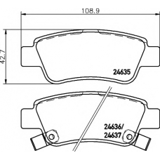 8DB 355 013-591 HELLA PAGID Комплект тормозных колодок, дисковый тормоз