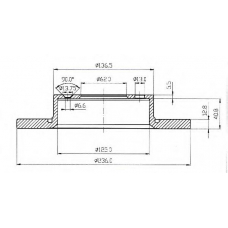 BDC3737 QUINTON HAZELL Тормозной диск