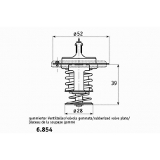 6.854.82.399 BEHR Термостат, охлаждающая жидкость