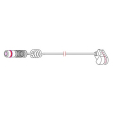 8251 CARRAB BRAKE PARTS Сигнализатор, износ тормозных колодок