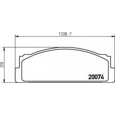 8DB 355 007-101 HELLA Комплект тормозных колодок, дисковый тормоз