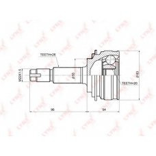 CO3683 LYNX Co-3683 шрус наружный toyota yaris(ksp90) 1.0 05]