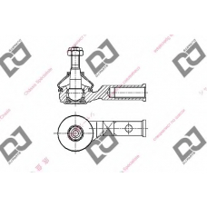 DE1379 DJ PARTS Наконечник поперечной рулевой тяги